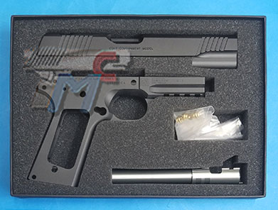 Detonator Colt M45A1 Aluminum Slide & Frame Set (Black) - Click Image to Close